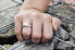 Wedding ring made of steel SPP09