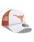 ფოტო #3 პროდუქტის Men's White/Texas Orange Texas Longhorns Court Sport Foam A-Frame 9FORTY Adjustable Trucker Hat