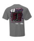 Фото #3 товара Men's Gray Alex Bowman 2024 NASCAR Cup Series Schedule T-shirt