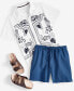 ფოტო #6 პროდუქტის Men's Conrad Regular-Fit Tropical Paisley Button-Down Camp Shirt, Created for Macy's