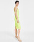 Women's Sleeveless Sequin Mesh A-Line Dress