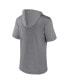 ფოტო #4 პროდუქტის Men's Heather Gray Miami Hurricanes Modern Stack Hoodie T-shirt