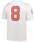 Men's Big and Tall 8 White Clemson Tigers Game Jersey