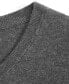 Men's Solid V-Neck Cotton Sweater, Created for Macy's