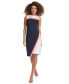 Фото #1 товара Women's Color-Blocked Asymmetric Dress