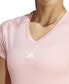 Women's Training Moisture-Wicking Logo V-Neck T-shirt