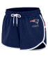 ფოტო #2 პროდუქტის Women's Navy New England Patriots Hem Shorts