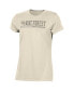 ფოტო #3 პროდუქტის Women's Cream Distressed Wake Forest Demon Deacons Classic T-shirt