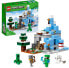LEGO Minecraft Frozen Peaks Set with Steve, Creeper and Goat Figures, Icy Biome and Cave Video Game Toy with Accessories 21243