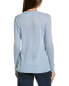 Lafayette 148 New York Button Front Cashmere Cardigan Women's Blue M