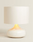 Table lamp with ceramic base