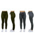 ფოტო #10 პროდუქტის Women's Basic Stretch Twill Joggers, Pack of 2