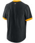 ფოტო #2 პროდუქტის Men's Black, Gold Pittsburgh Pirates Authentic Collection Short Sleeve Hot Pullover Jacket