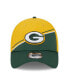 Фото #3 товара Men's Gold, Green Green Bay Packers 2023 Sideline 39THIRTY Flex Hat
