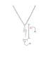 Фото #4 товара Delicate Minimalist Geometric Zig Zag Flash Lightning Bolt Pendant Necklace For Women .925 Sterling Silver