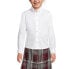 Big Girls School Uniform Long Sleeve No Iron Pinpoint Shirt