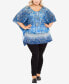 ფოტო #4 პროდუქტის Plus Size Vienna Beaded Kaftan Top