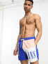 Фото #3 товара Tommy Hilfiger archive medium drawstring colourblock swim shorts in ultra blue