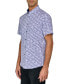 ფოტო #4 პროდუქტის Men's Regular-Fit Non-Iron Performance Stretch Medallion-Print Button-Down Shirt