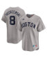 Фото #1 товара Men's Carl Yastrzemski Gray Boston Red Sox Throwback Cooperstown Collection Limited Jersey