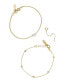 ფოტო #1 პროდუქტის Opal Crystal Dainty Women's Bracelet Set with Extender Add On