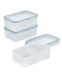 Фото #1 товара Easy Essentials On the Go Meals Divided Rectangular Food Storage Containers, 34-Ounce, Set of 3