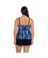 ფოტო #3 პროდუქტის Women's Super Sleek Ruffle Faux Shortini Swimsuit
