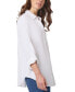 ფოტო #3 პროდუქტის Women's Roll-Tab Oversized Linen Shirt