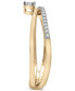 ფოტო #3 პროდუქტის Diamond Crossover Ring (1/6 ct. t.w.) in 10k Gold, Created for Macy's