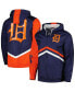 Фото #2 товара Men's Navy Detroit Tigers Undeniable Full-Zip Hoodie Windbreaker Jacket