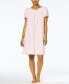 ფოტო #1 პროდუქტის Women's Short-Sleeve Embroidered Nightgown