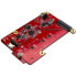Фото #2 товара StarTech.com USB to M.2 SATA Converter for Raspberry Pi and Development Boards - Micro-USB - M.2 - Red - 5839751 h - CE - FCC - Renesas - µPD720231A