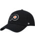 Фото #1 товара Men's Black Philadelphia Flyers Team Clean Up Adjustable Hat