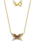 Cubic Zirconia & Enamel Multicolor Butterfly Pendant Necklace in 14k Gold-Plated Sterling Silver, 16 + 2" extender