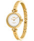 Фото #2 товара Наручные часы Olivia Burton Quartz Carnation Gold-Tone Stainless Steel Bracelet Watch 25.5mm x 20.5mm.