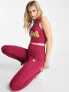 Фото #2 товара adidas Originals 'Preppy Varsity' leggings in burgundy