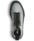 Karl Lagerfeld Men's Double Zip Hi Top with Side Logo on Sole Sneaker