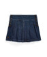 Big Girls Pleated Cotton Denim Skirt Синий, 14 - фото #1