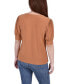 ფოტო #2 პროდუქტის Petite Short Sleeve Balloon Sleeve Top