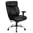 Фото #4 товара Hercules Series Big & Tall 400 Lb. Rated Black Leather Executive Swivel Chair With Adjustable Arms