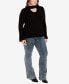ფოტო #7 პროდუქტის Plus Size Zoe Long Bell Sleeve Sweater