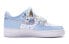 【定制球鞋】 Nike Air Force 1 Low 爱心狙击 厌世兔 爱心宽鞋带 低帮 板鞋 女款 蓝白 / Кроссовки Nike Air Force DD8959-100