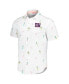 Фото #2 товара Men's White New York Giants Nova Wave Flocktail Button-Up Shirt