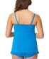 Фото #2 товара Beyond Control Beyond Swim Solid Citizen Ruffled-Trim Tankini Top Size 10