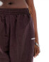 Adidas Originals 80s track pant in shadow brown Коричневый, M - фото #4