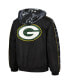 Фото #3 товара Men's Black Green Bay Packers Thursday Night Gridiron Full-Zip Hoodie Jacket