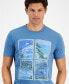 Men's Palm Tile Regular-Fit Graphic T-Shirt, Created for Macy's