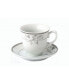 Фото #3 товара Floral 8 Piece 8oz Tea or Coffee Cup and Saucer Set, Service for 4