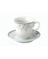 Floral 8 Piece 8oz Tea or Coffee Cup and Saucer Set, Service for 4