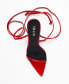 Фото #4 товара Сандалии женские SMASH Shoes Onyx Wraparound с завязкой вокруг щиколотки - Расширенный размер 10-14